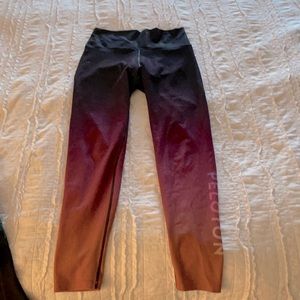 Peloton with sunrise